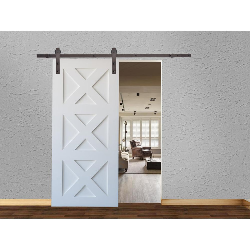 Calhome Classic Bent Strap Sliding Standard Single Track Barn Door Hardware Kit & Reviews Wayfair
